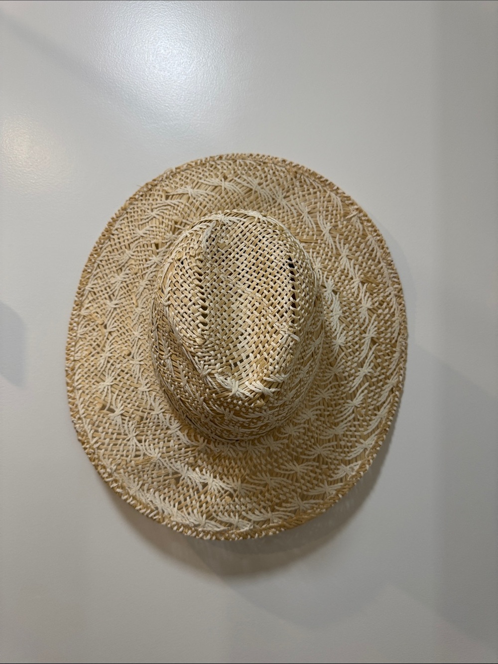 Jenni Kayne Natural Straw Wide-Brim Fedora Hat